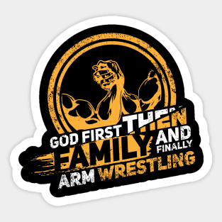 Armwrestling Wristwrestling Wrist Turning Gift Sticker